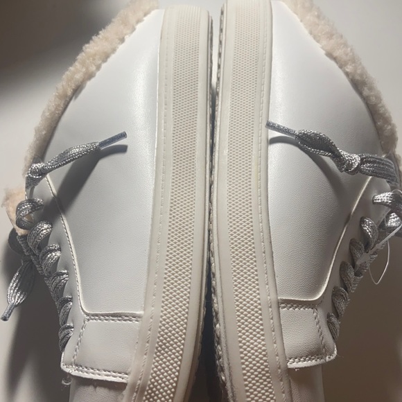 Steve Madden Alka fleece sneakers white Sherpa 9 - Picture 5 of 16
